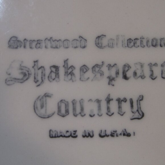 6 Dinner Plates By Homer Laughlin STRATWOOD Collection Shakespears Country - Picture 3 of 3